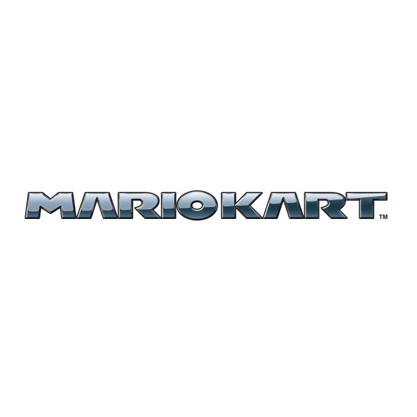 Mario Kart game logo. 